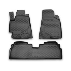 Toyota Highlander Floor Mats - Omac - Rubber TPE - Black - '01-'07 Toyota Highlander Floor Mats - Omac - Rubber TPE - Black - '01-'07